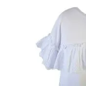 White Lace Trim Dress