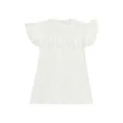 White Lace Trim Dress