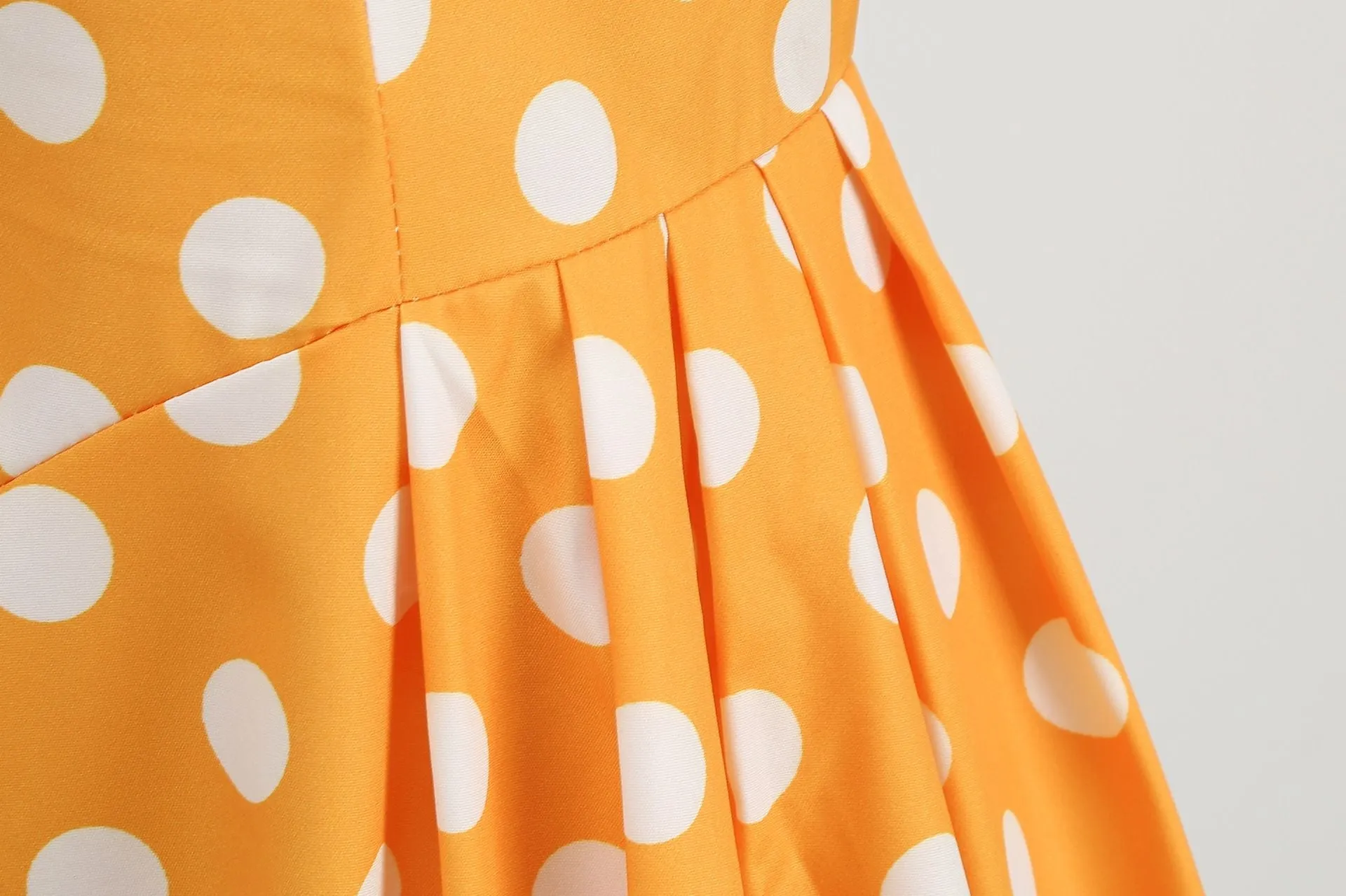Women Vintage 50s 1950s Dress Square Neck A-line Polka Dot Rockabilly Swing Evening Party Cocktail Dresses