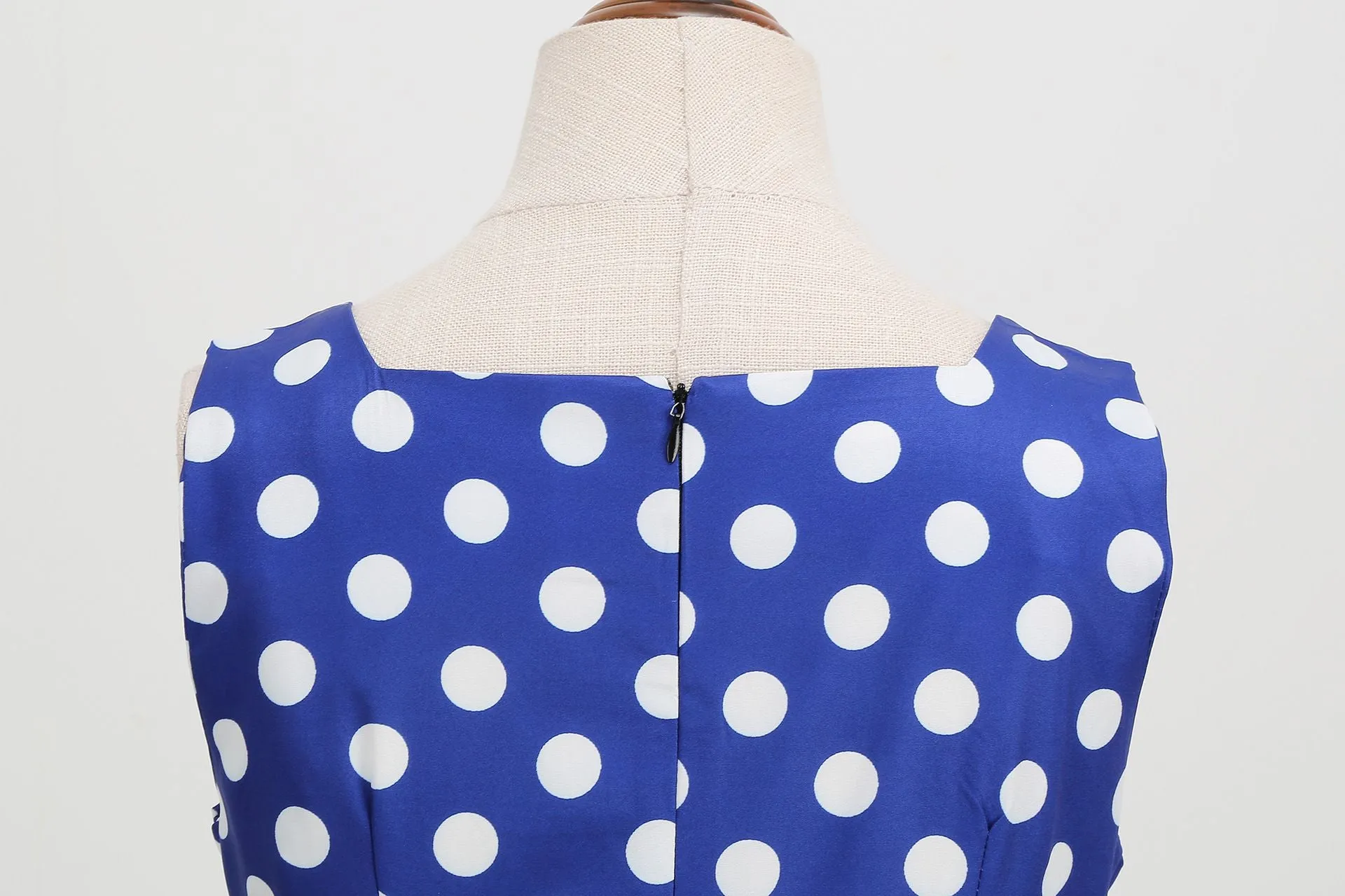 Women Vintage 50s 1950s Dress Square Neck A-line Polka Dot Rockabilly Swing Evening Party Cocktail Dresses