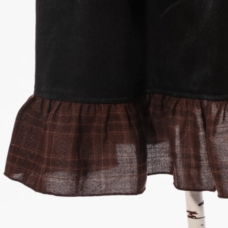 Women's Goth Middy Length Dress