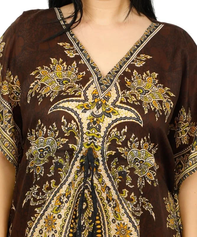 Women's Long Kaftan Dress Maxi Caftan Dress Gown Top Night Dress