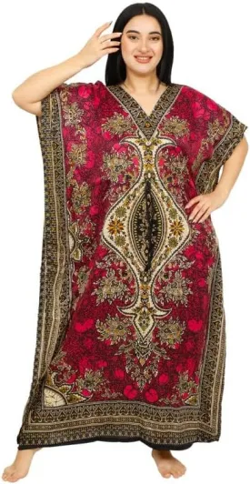 Women's Long Kaftan Dress Maxi Caftan Dress Gown Top Night Dress