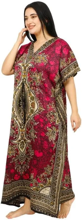 Women's Long Kaftan Dress Maxi Caftan Dress Gown Top Night Dress