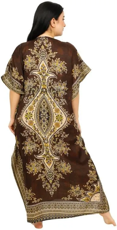 Women's Long Kaftan Dress Maxi Caftan Dress Gown Top Night Dress