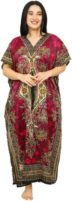 Women's Long Kaftan Dress Maxi Caftan Dress Gown Top Night Dress