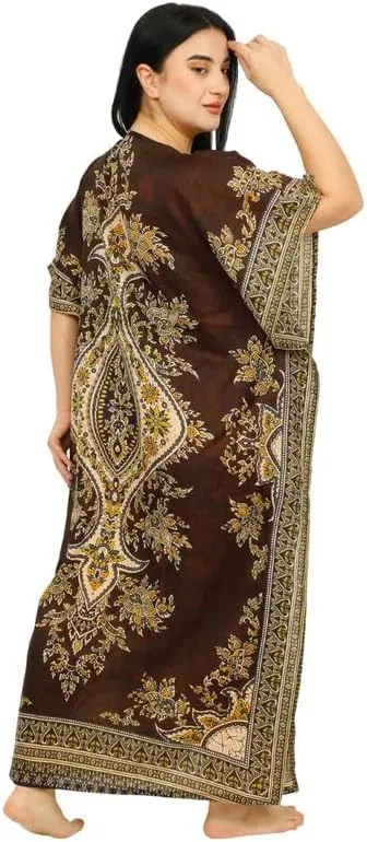 Women's Long Kaftan Dress Maxi Caftan Dress Gown Top Night Dress
