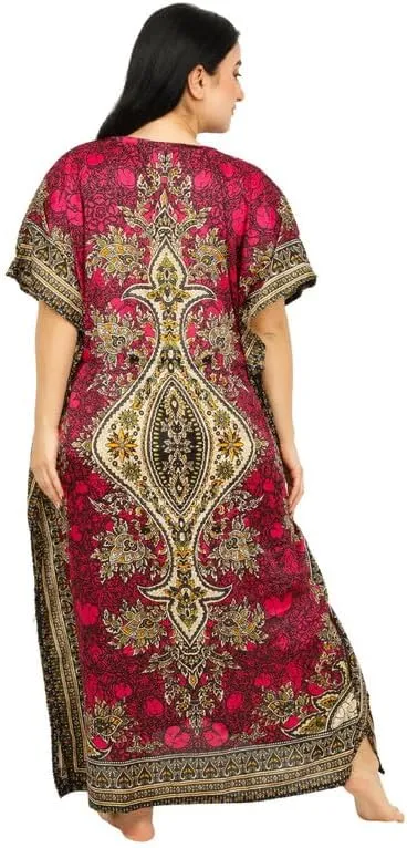 Women's Long Kaftan Dress Maxi Caftan Dress Gown Top Night Dress