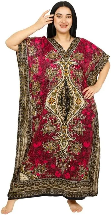 Women's Long Kaftan Dress Maxi Caftan Dress Gown Top Night Dress